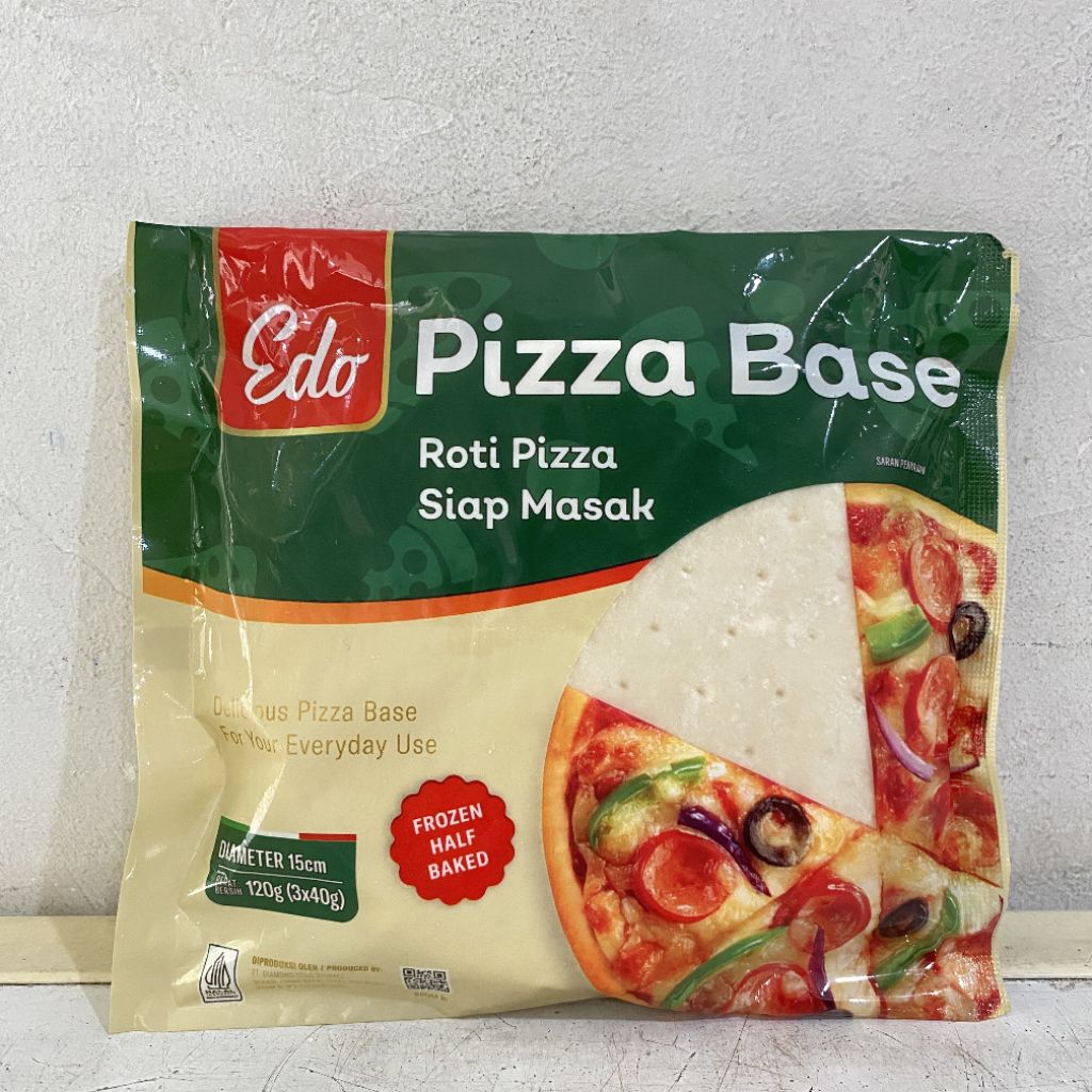 

Edo pizza base 120 gram | kulit pizza siap masak | edo pizza base