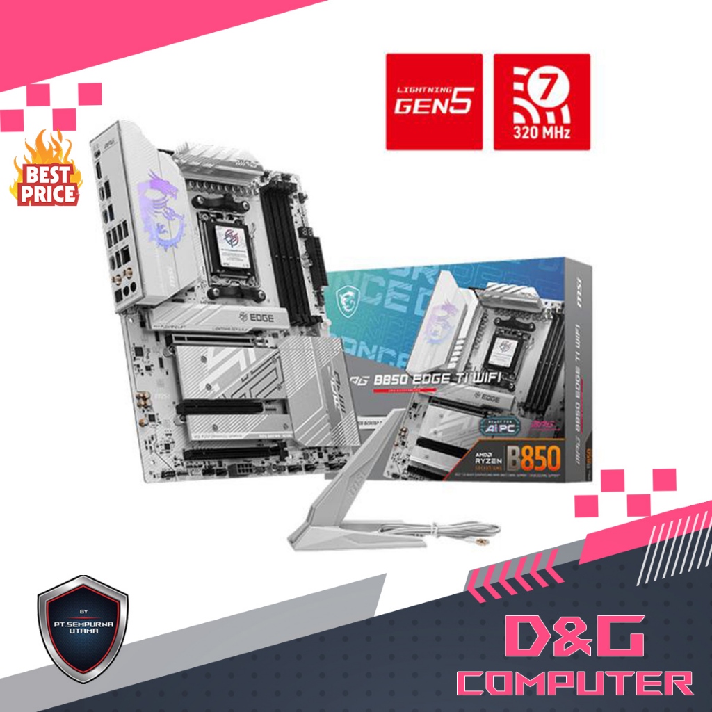 Motherboard MSI MPG B850 EDGE TI Wifi DDR5 Motherboard ATX | AM5