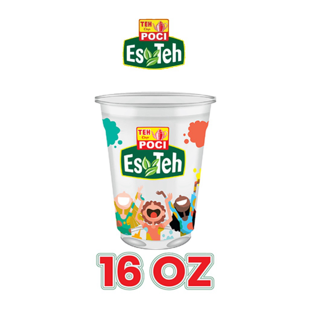 (50pcs) Cup Es Teh Poci 16oz Original