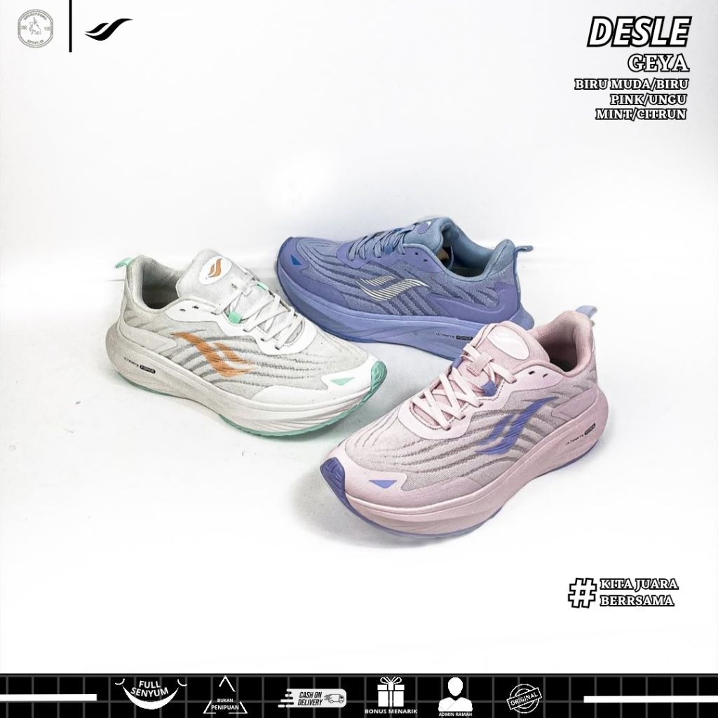 SEPATU RUNNING WANITA DESLE GEYA