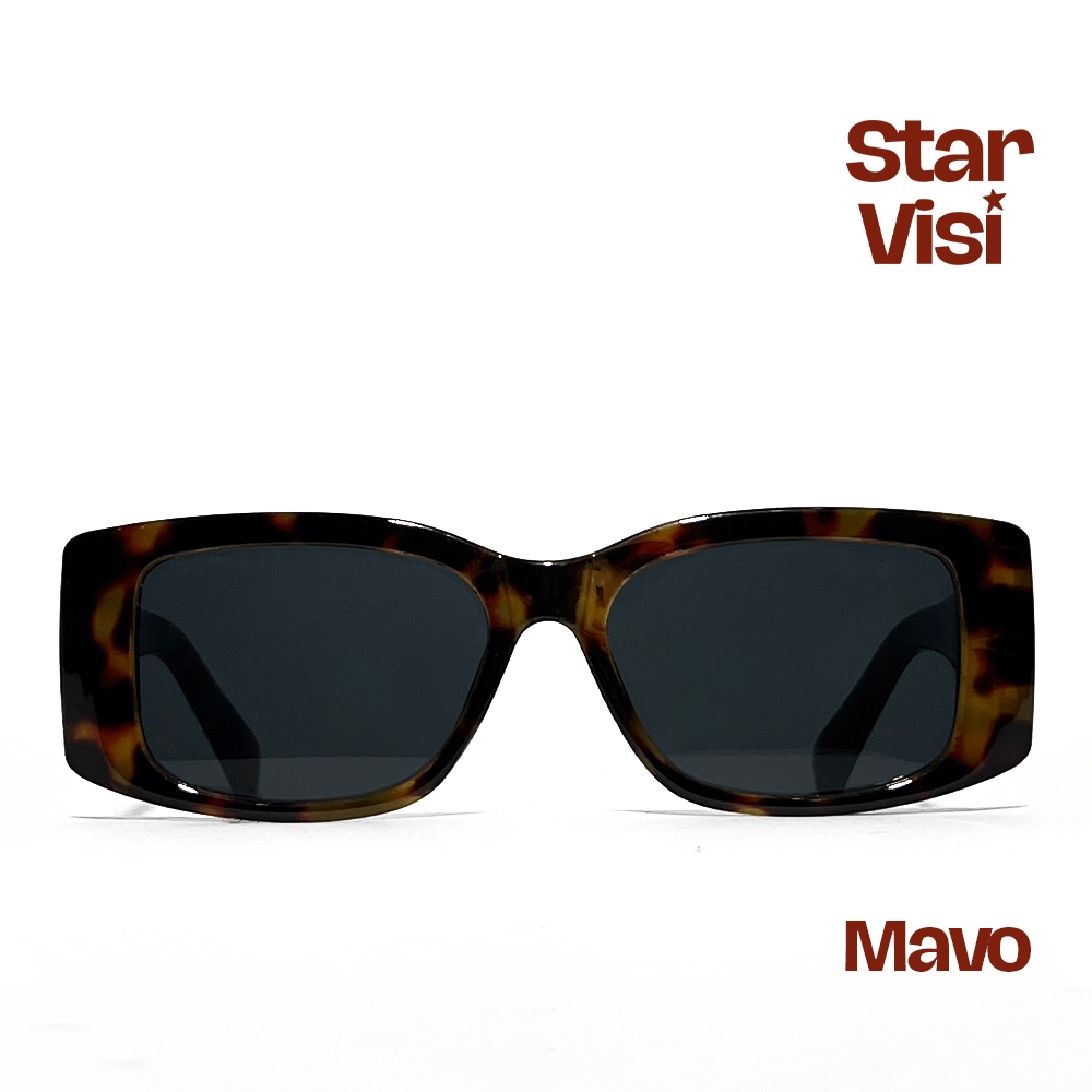 Kacamata Sunglasses Wanita Mavo Motif Leopard Gaya Korea Anti UV