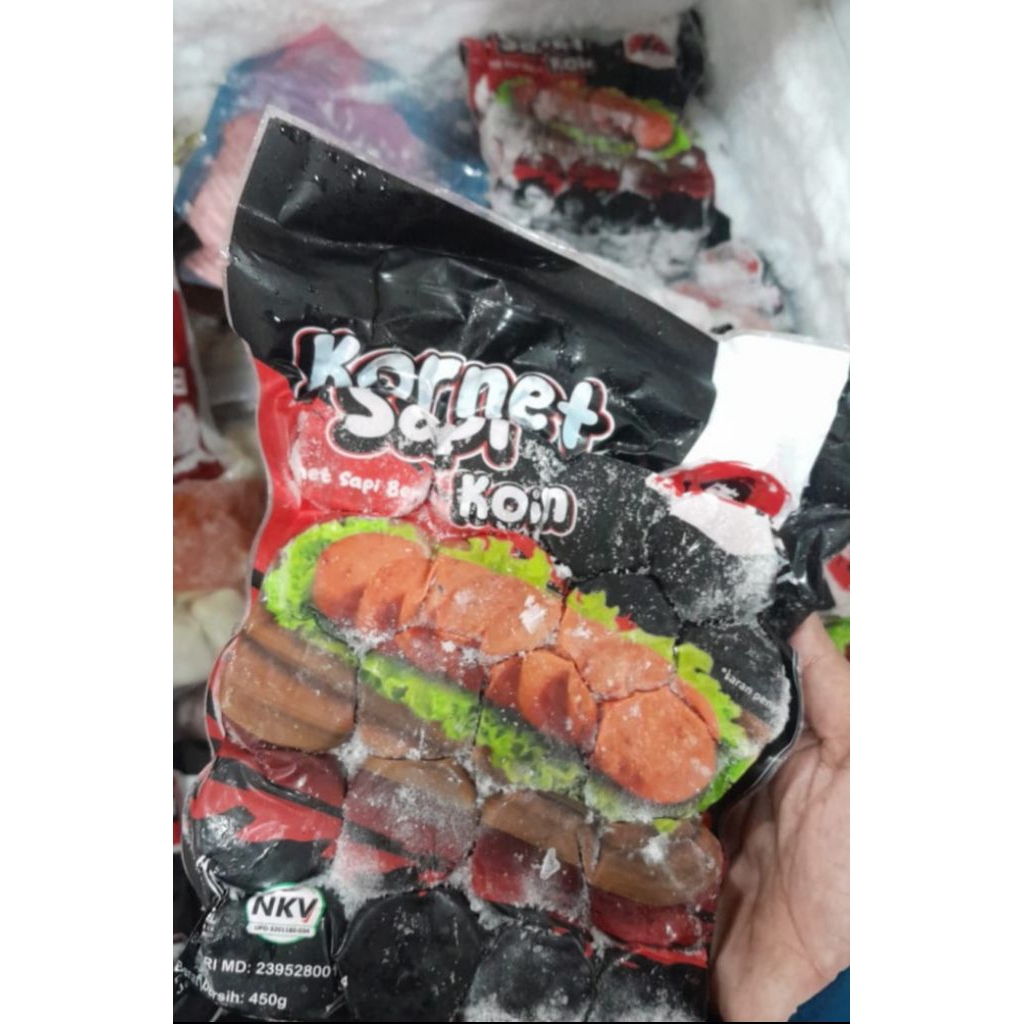 

Kornet sapi koin isi 40 pcs (tahan suhu ruangan 3 hari)
