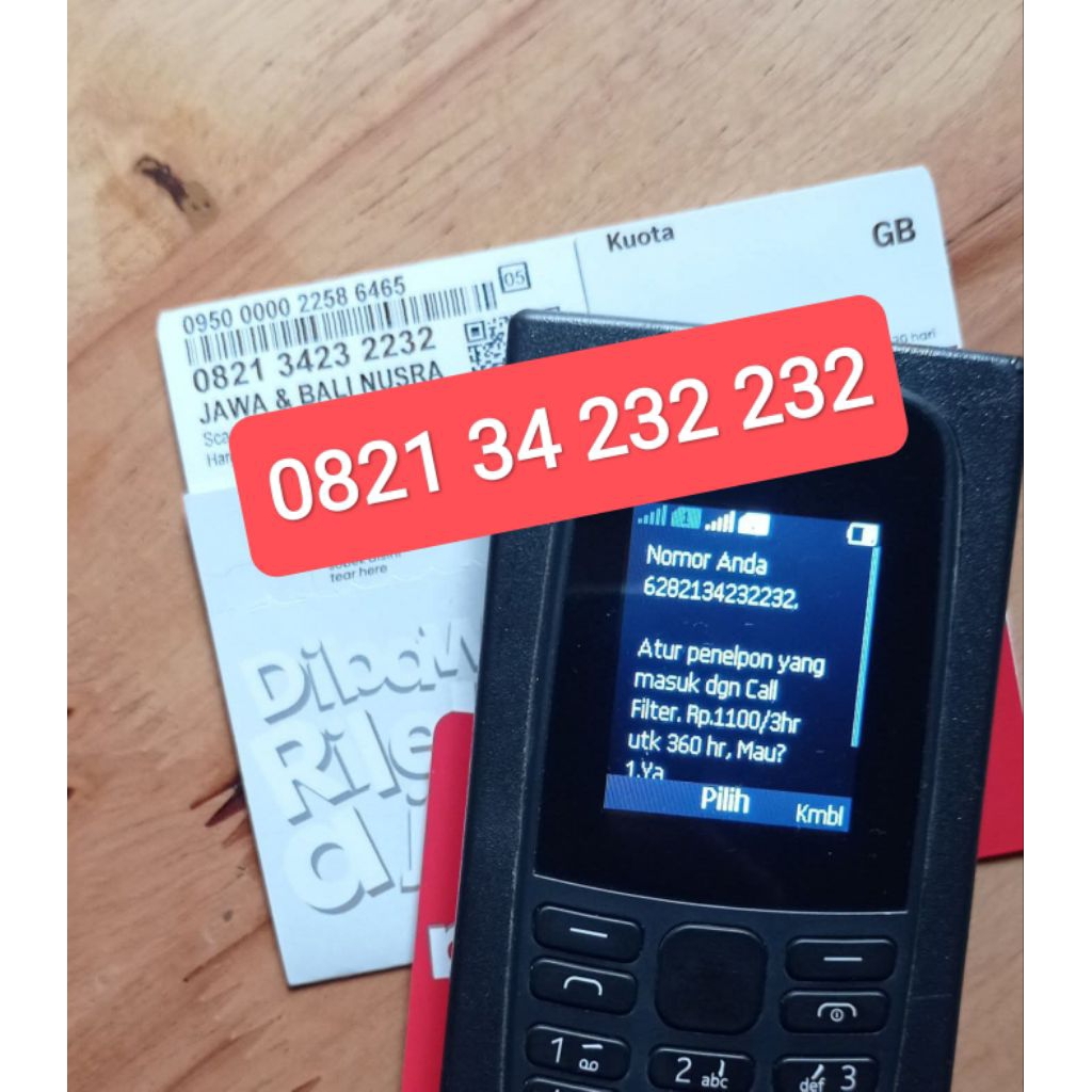 Nomor Cantik Telkomsel SimPATI Seri ABC ABC 232 232