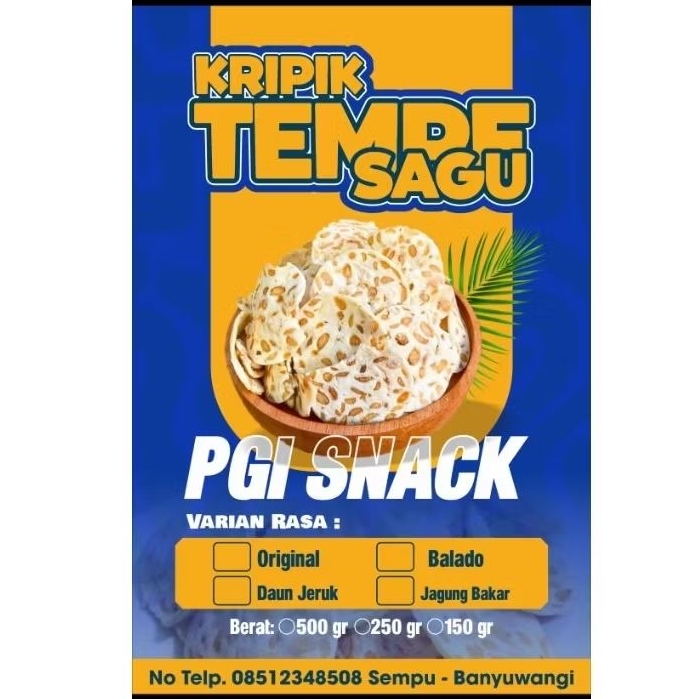 

Kripik Tempe Sagu 500grm Renyah krispy Original Balado Pedas Jagung BakarDaun Jeruk Pgi Snack