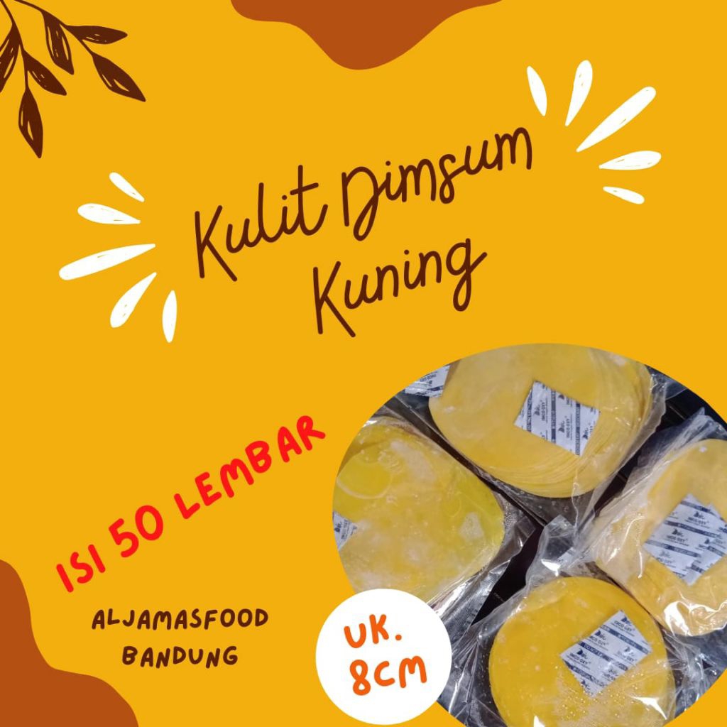 

KULIT DIMSUM / PANGSIT / GYOZA KUNING Uk.8cm
