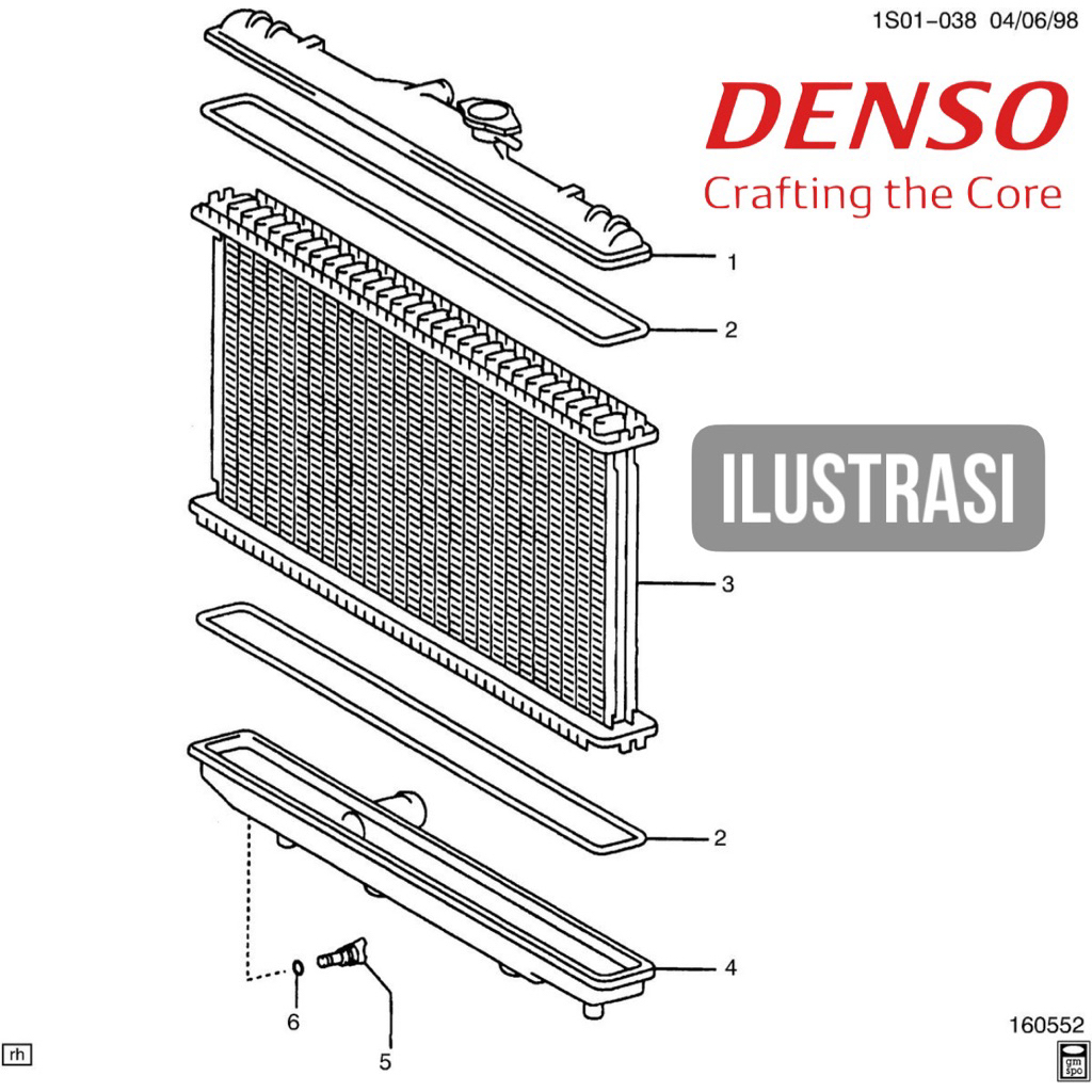 CONDENSOR AC KONDENSOR AC AVANZA VELOZ 1.5CC ORIGINAL DENSO