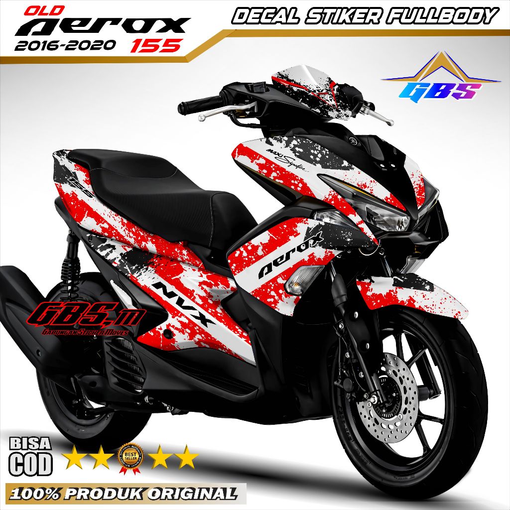 (COD) Decal Stiker Aerox 155 Old 2016 2017 2018 2019 Full Body Stiker Variasi Aerox Lama Fullbody