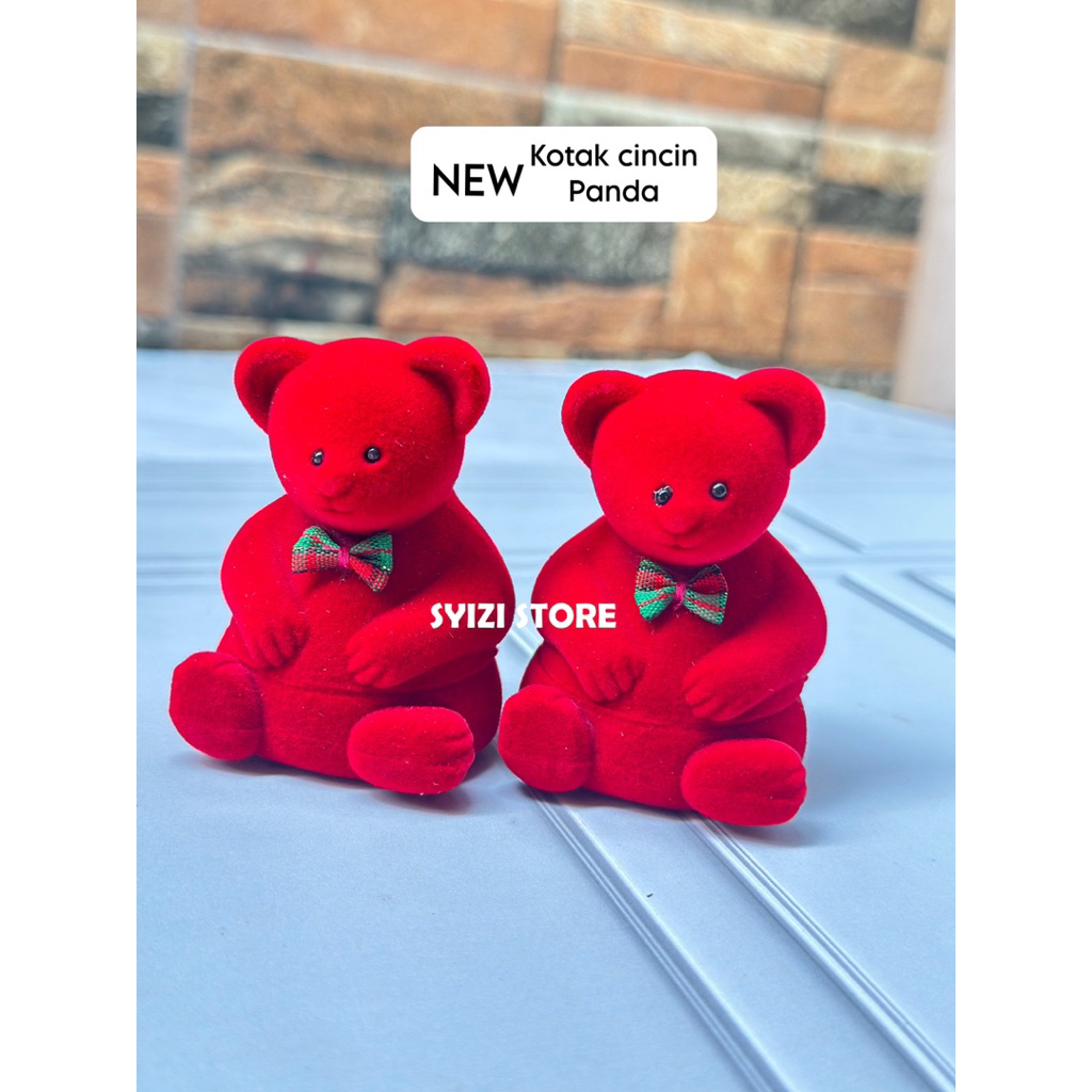 

[SYIZI STORE] Kotak cincin karakter lucu -kotak cincin panda -tempat cincin murah dan lucu