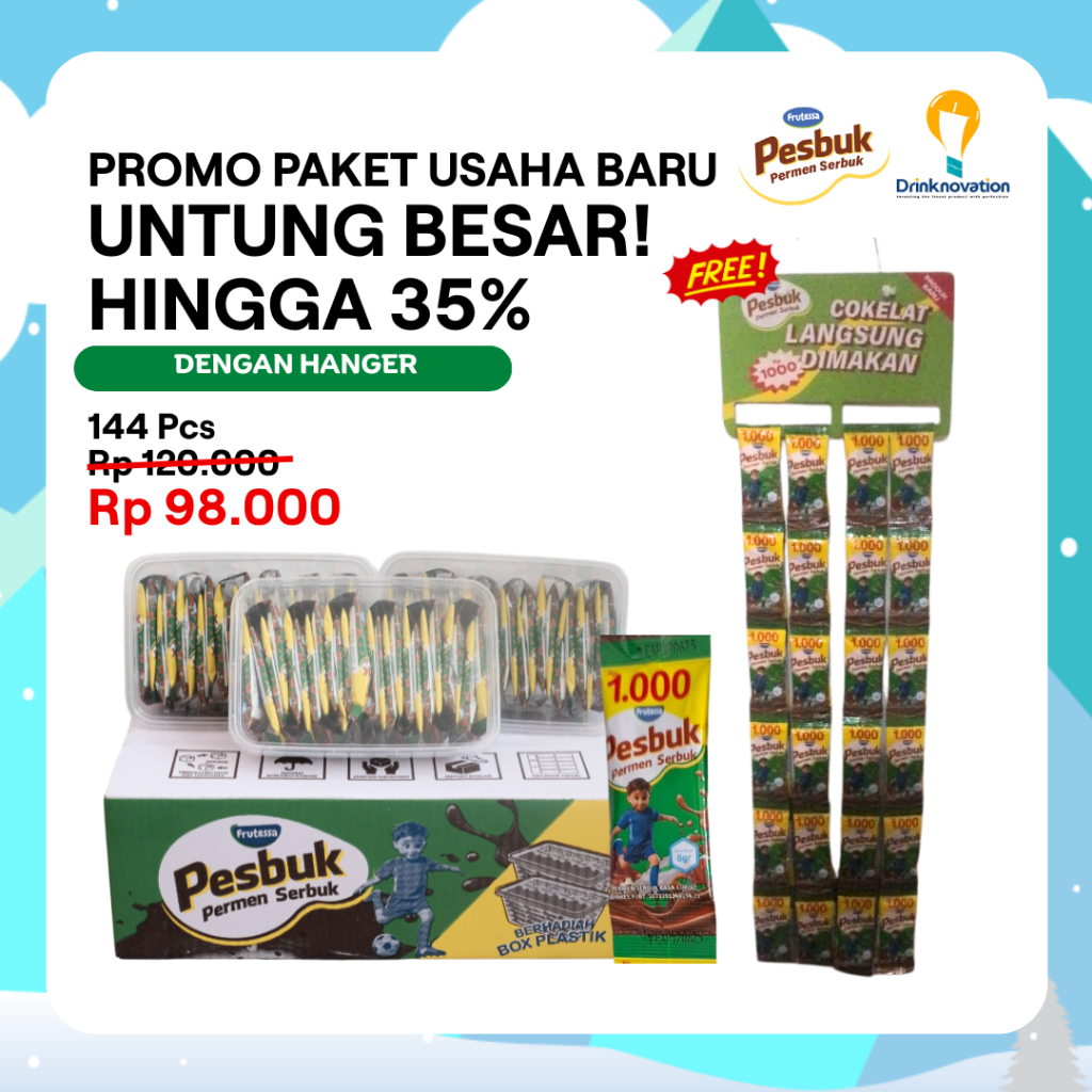 

[PROMO] Peluang Usaha COKELAT Pesbuk (Camilan Serbuk) Untung Besar