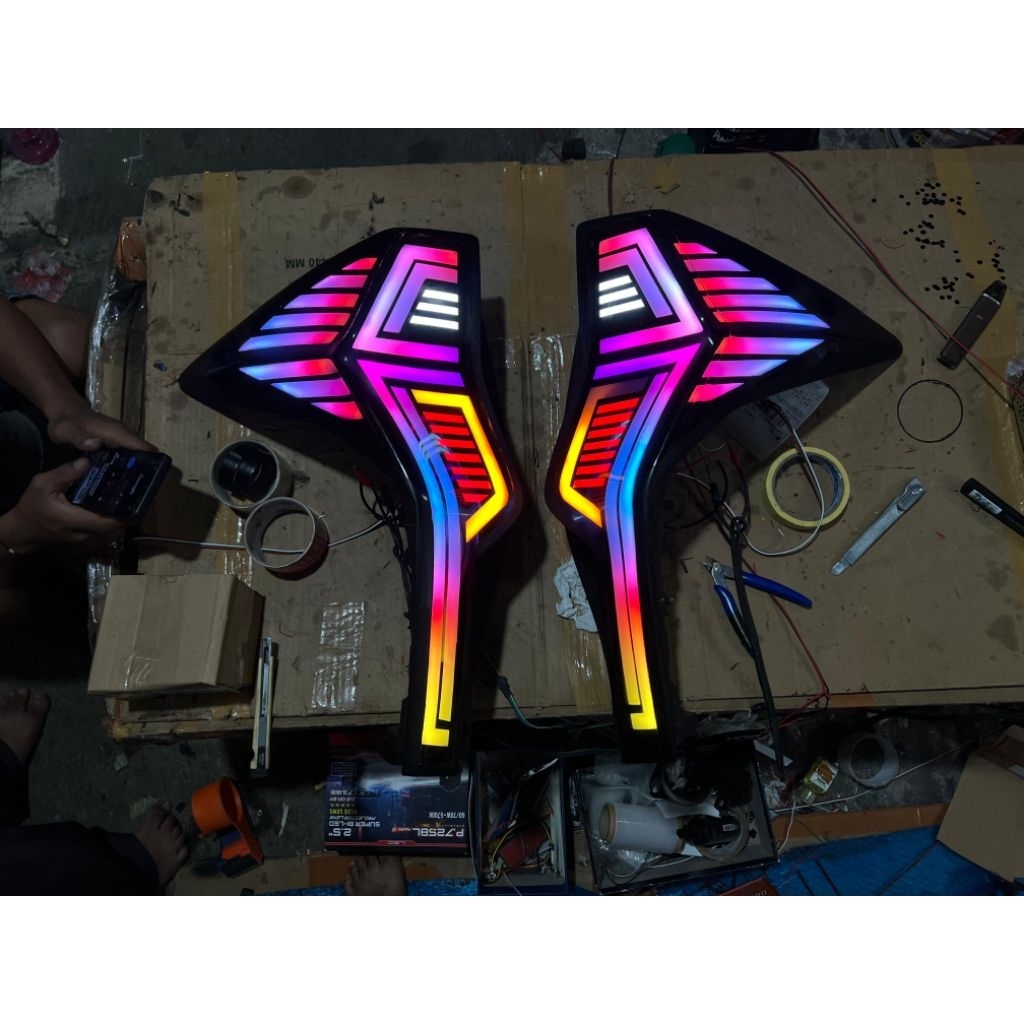 Stoplamp Pajero 2018 Smoke Custom RGB Matrix Leazy