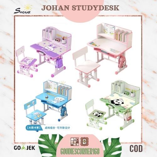 Meja Belajar Anak JOHAN STUDYDESK 1 Set Meja Kursi Belajar Anak Meja Kursi Belajar Anak Minimalis