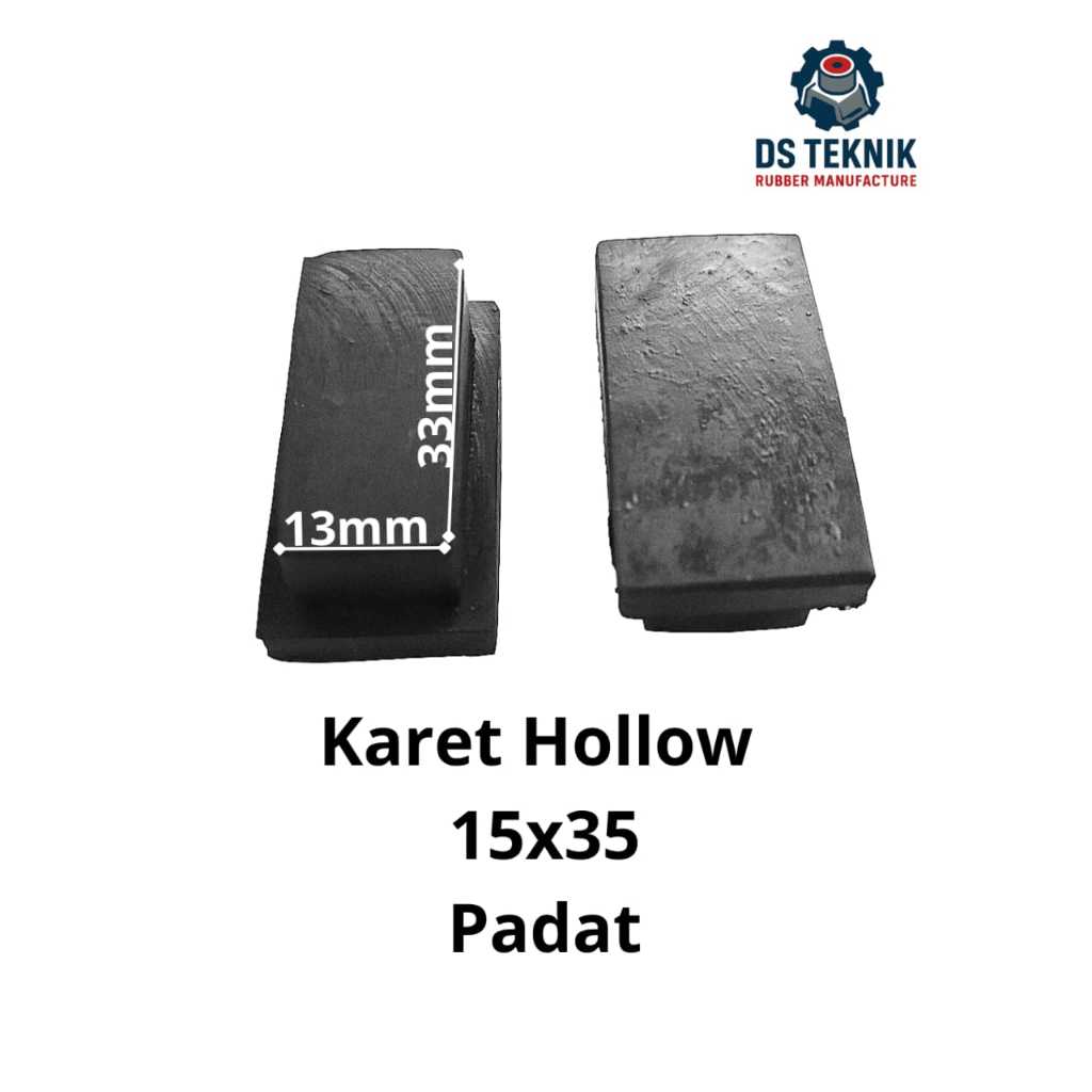 karet hollow 15x35 padat/karet kaki kursi/karet kaki meja besi hollow