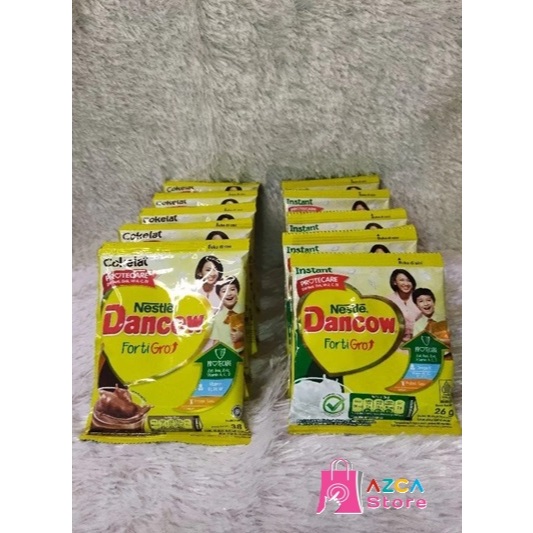 

Dancow Fortigro 26g & 38g, Nestle Isi 10 Sachet
