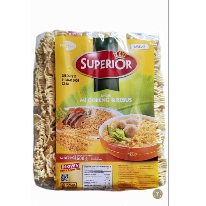 

Superior Mie Bakso, Mie Kering 600 gr