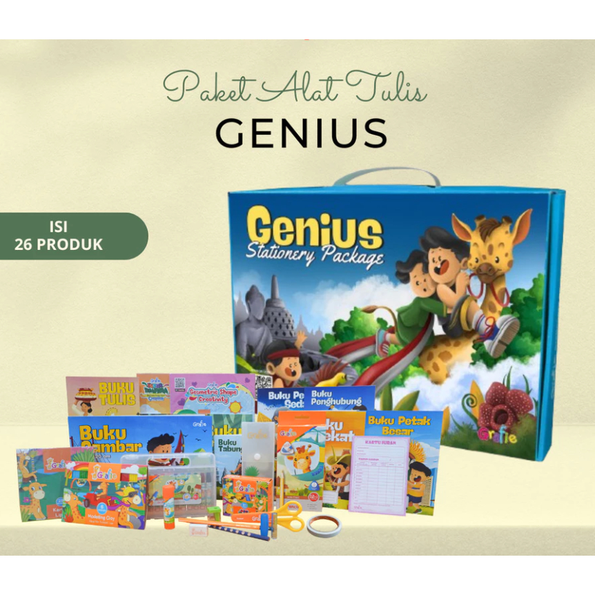 

Paket ATK Grafie Genius Paket Alat Tulis Anak Lengkap
