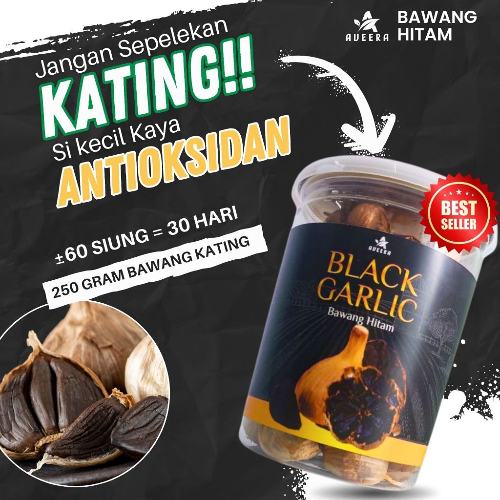 

Bawang Hitam KATING Tinggi Antioksidan Premium Murah Black Garlic