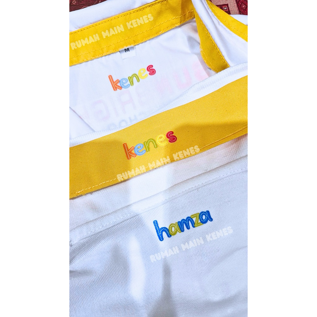 

Label Nama Pakaian Setrika Warna Warni