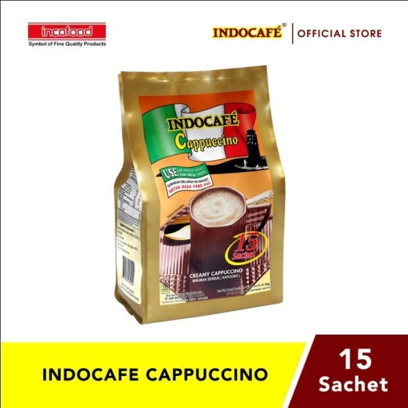 

[oddsolshop] pekanbaru/Indocafe Cappuccinno 15 PCS 25GR