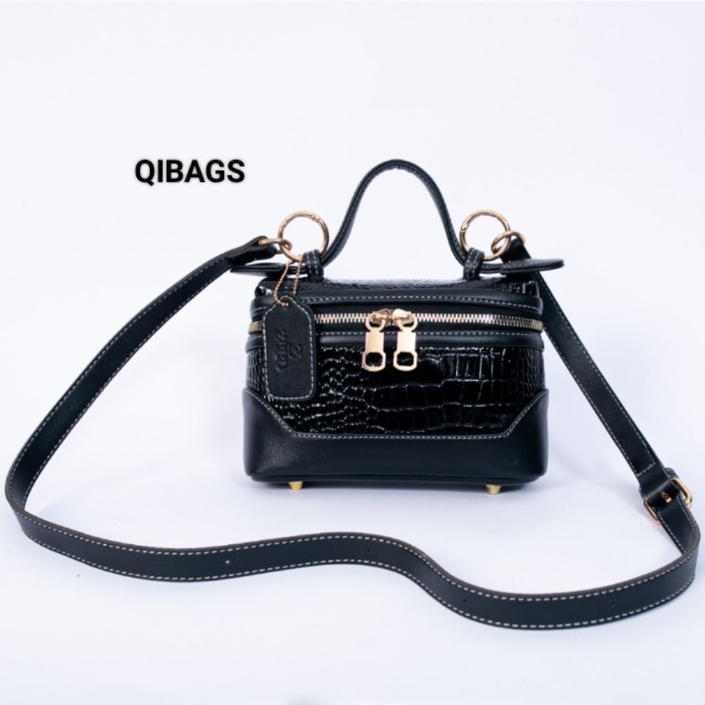 QIBAGS - Tas selempang wanita model tabung