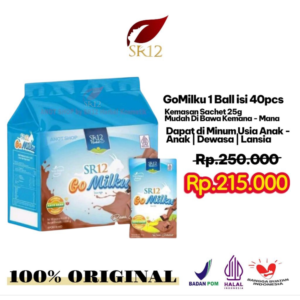 

SR12 Go Milku Susu Kambing Etawa Asli Rasa Cokelat