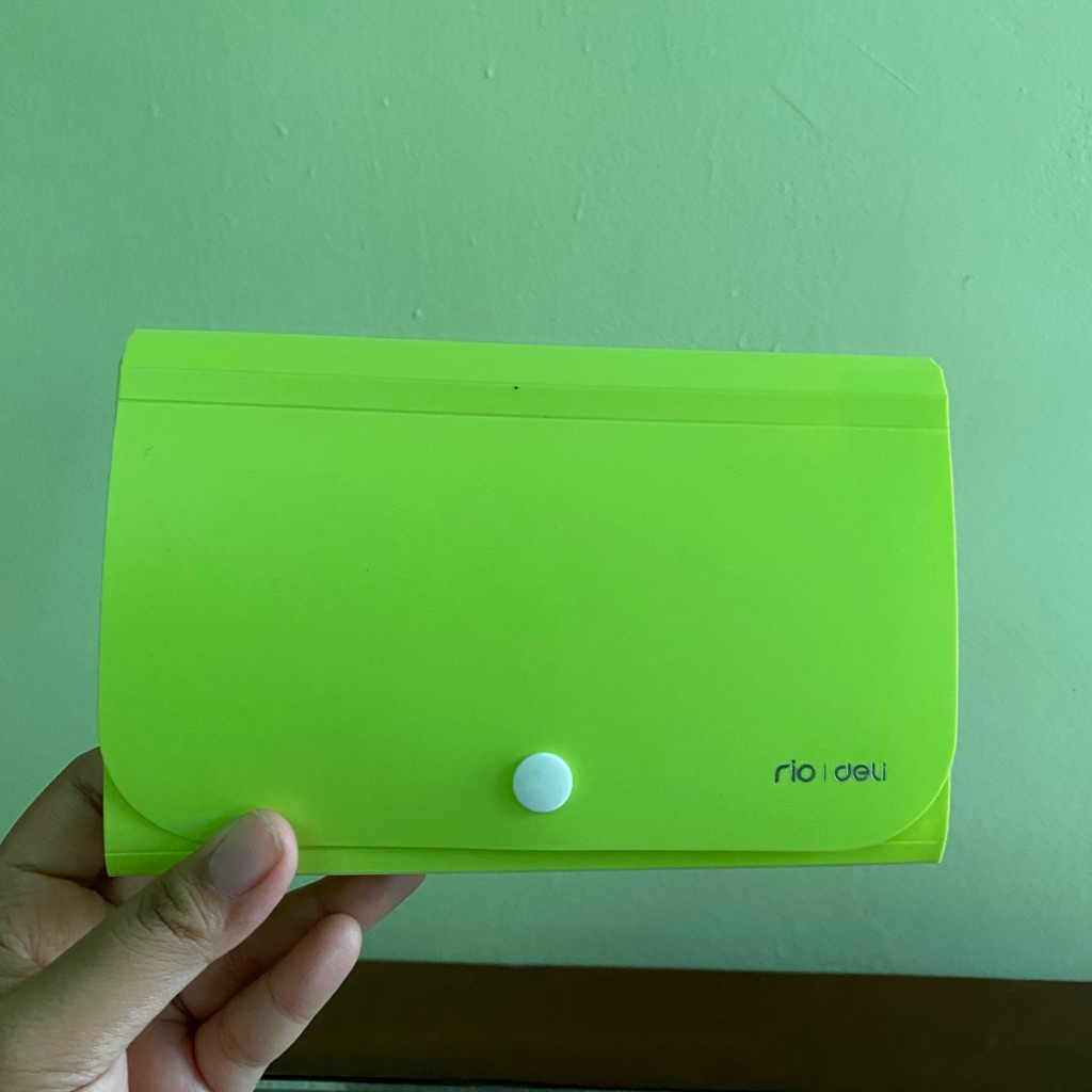 

Deli Dompet Plastik A6 Map Uang Map Nota Map Giro Map Harmonika Expanding File