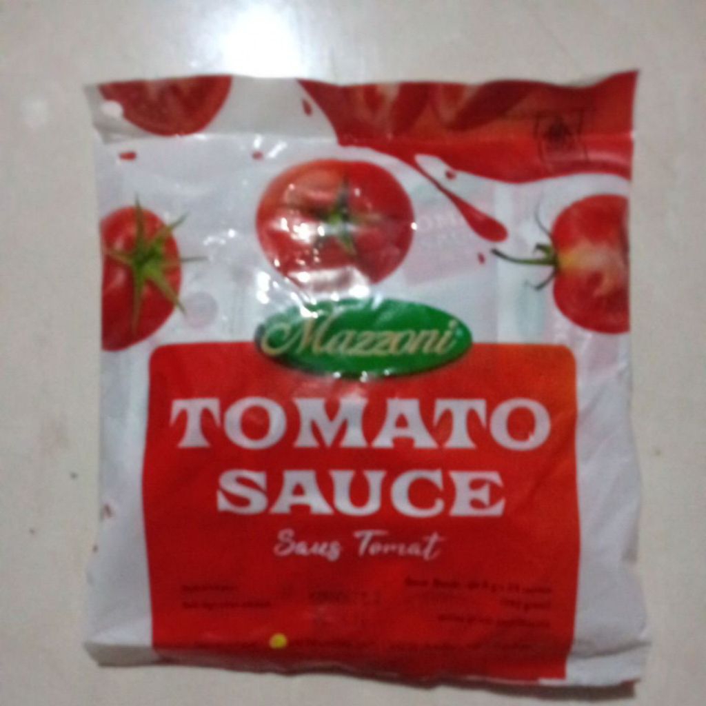 

Saus Tomat Mazzoni sachet 8 gram isi 24 sachet saos stik fried chicken