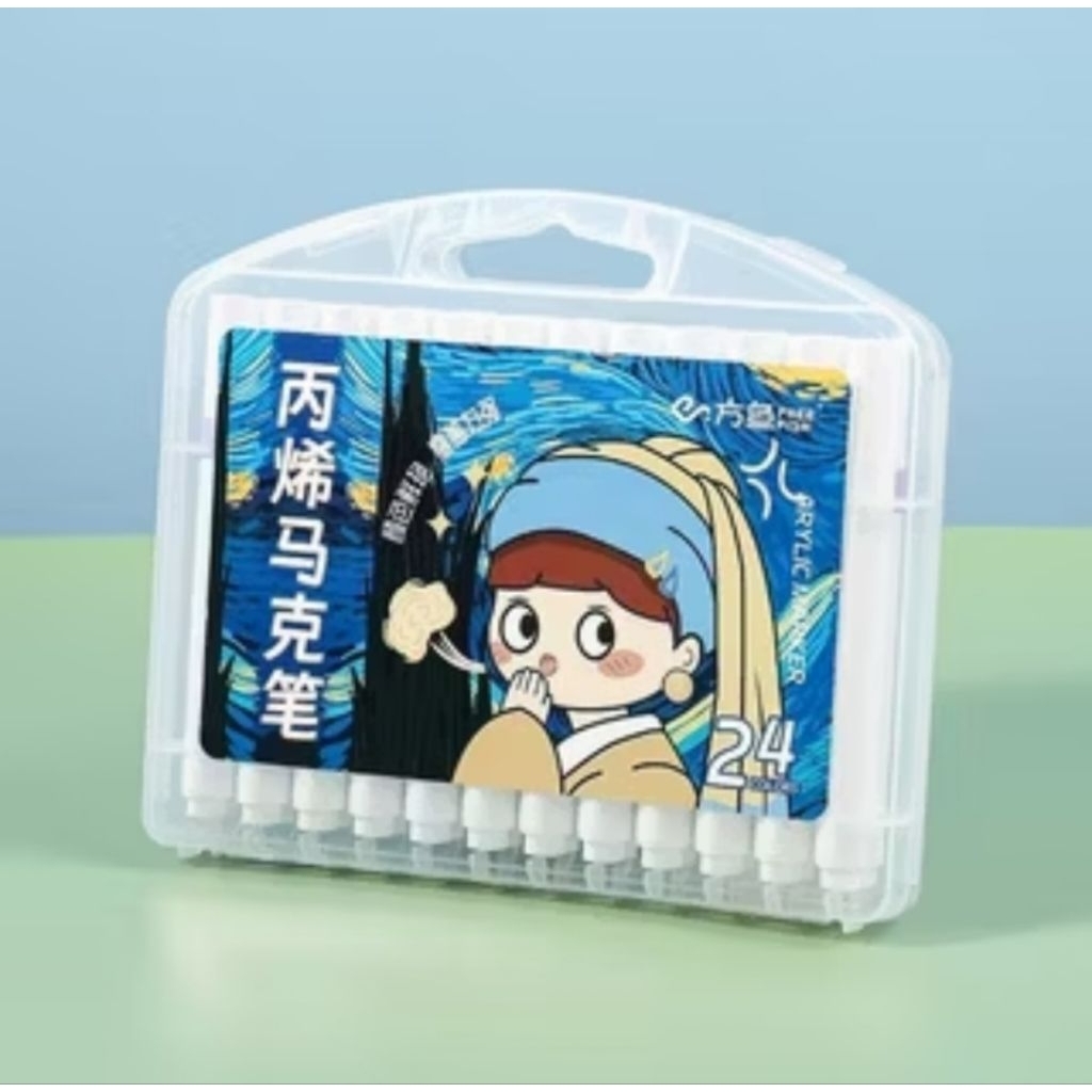 

(24 pcs) Acrylic Marker 1 set spidol Warna warni cat Akrilik Cocok untuk anak yang hobi Mwngambar