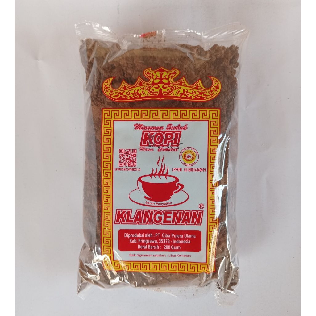 

Kopi Bubuk KLANGENAN 200Gr asli Lampung rasa coklat