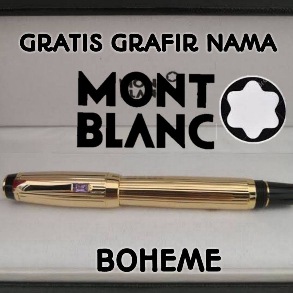 

Ballpoint Mewah Brand Monbl@nc Boheme Gratis Grafir Nama Dan Box Exlusive