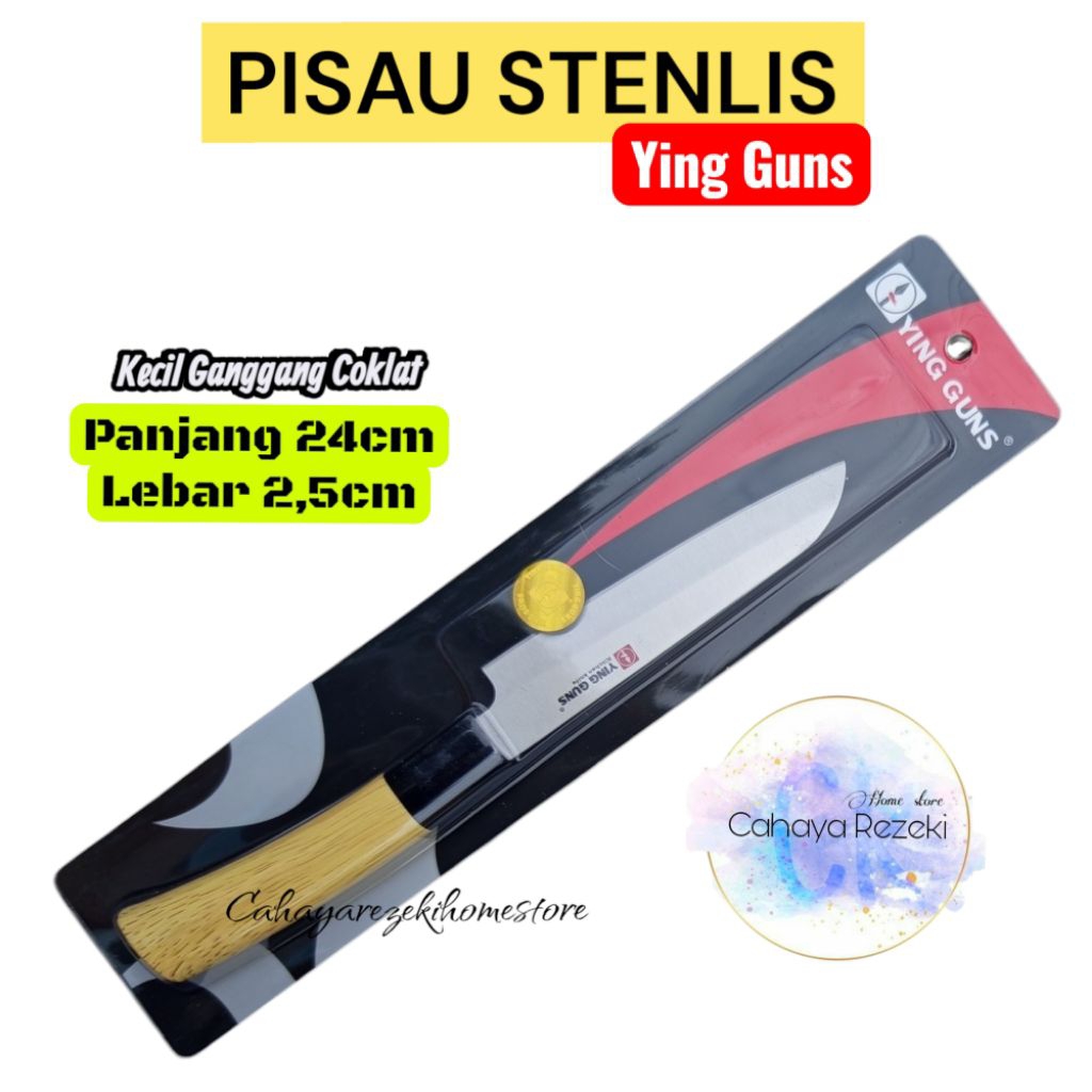Kitchen Knife Ying Guns KECIL / Pisau Daging / Pisau Buah / Pisau Dapur / Pisau Ying Guns / Pisau