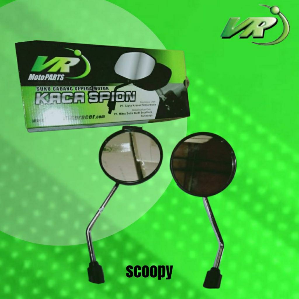 Kaca Spion Motor Honda Scoopy Lama/Karbu Model Standart Ori Merk VR