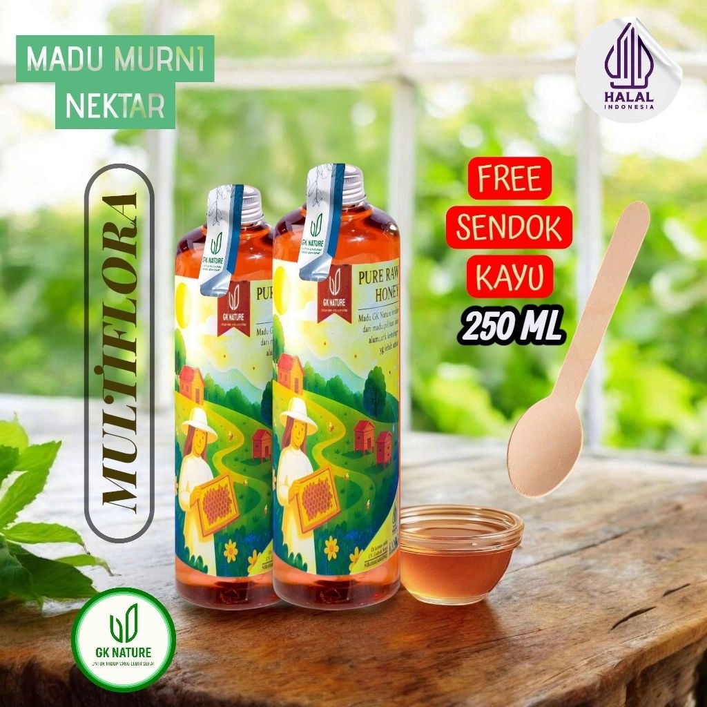 

Madu GK Nature Multiflora Super Asli 100% l 250/350 ml/gr