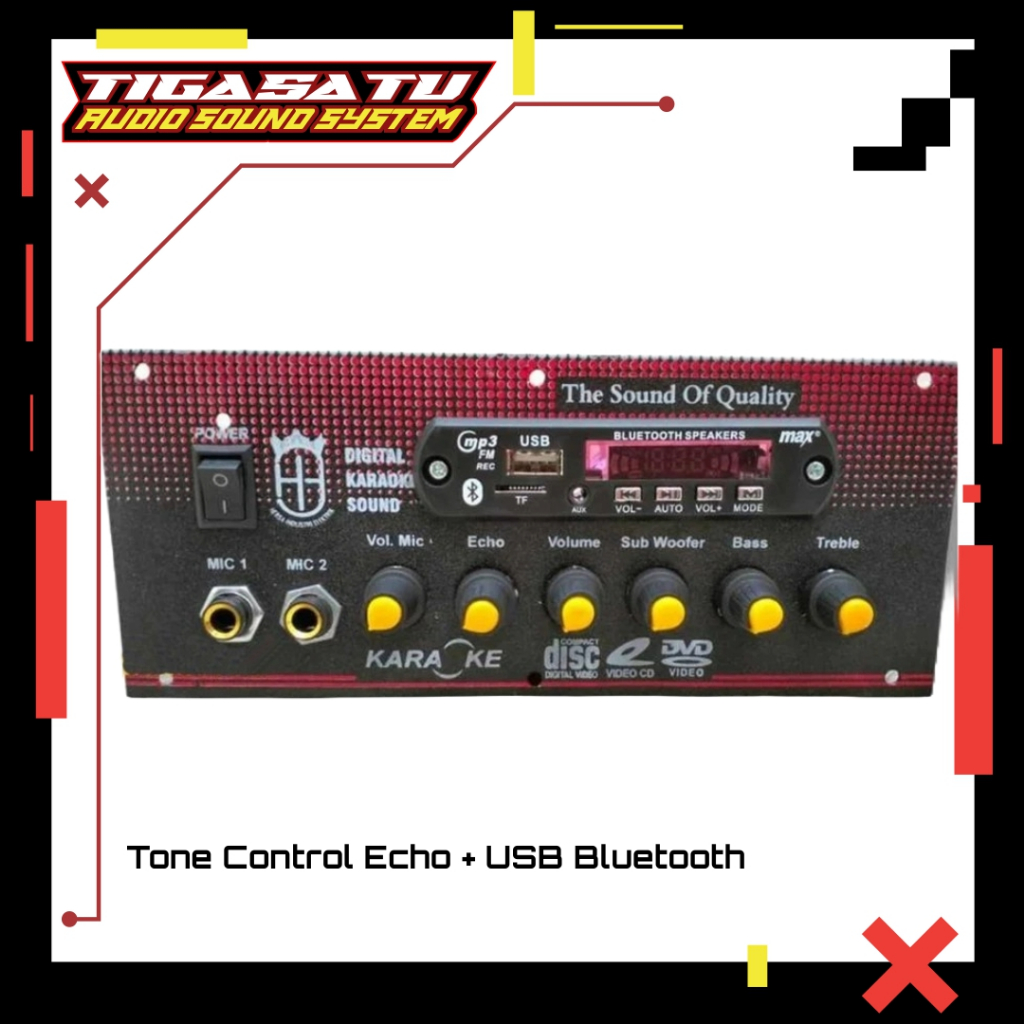 Tone Control Echo + USB Bluetooth / Tone Control Stereo