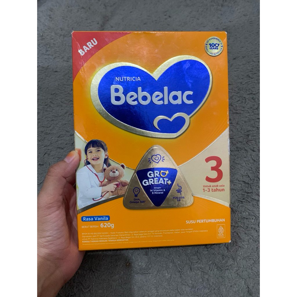 

Bebelac 3 Vanila Susu Pertumbuhan Bubuk 620 gr