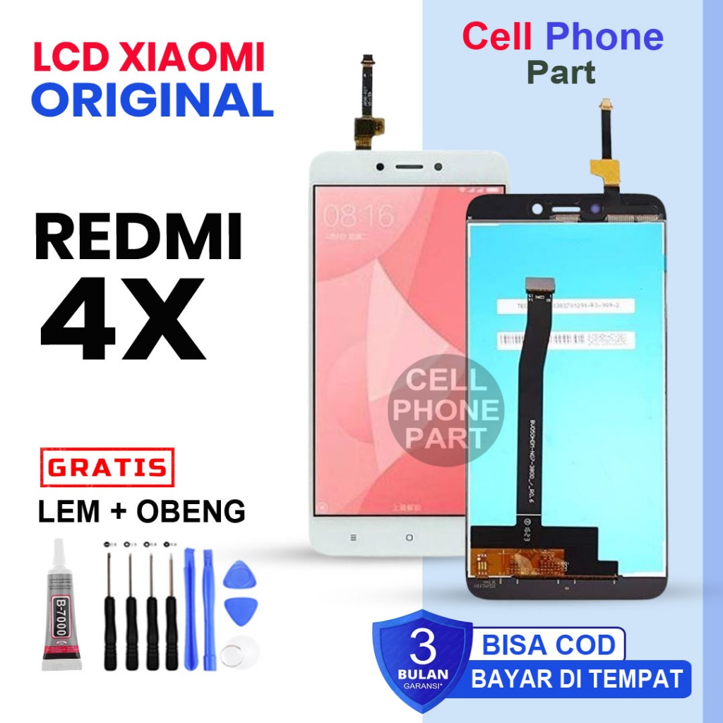 Lcd Xiaomi Redmi 4X Original Fullset Touchscreen