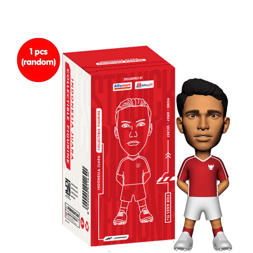 Blind Box Mainan Collectible Figure Timnas Indonesia Juara