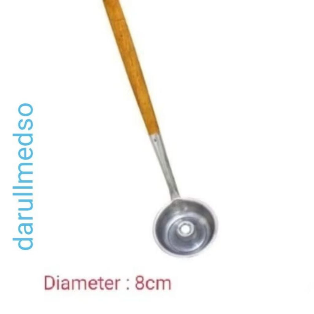 Cetakan donat cair anti lengket/cetakan donat maker gagang kayu uk 8 cm