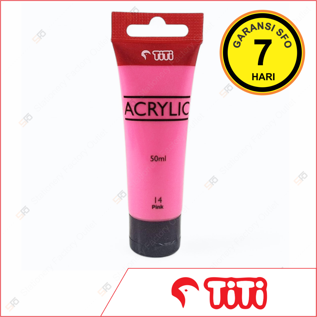 

Cat Acrylic Titi 50ml Satuan 14 - Pink - SFO Semarang Official