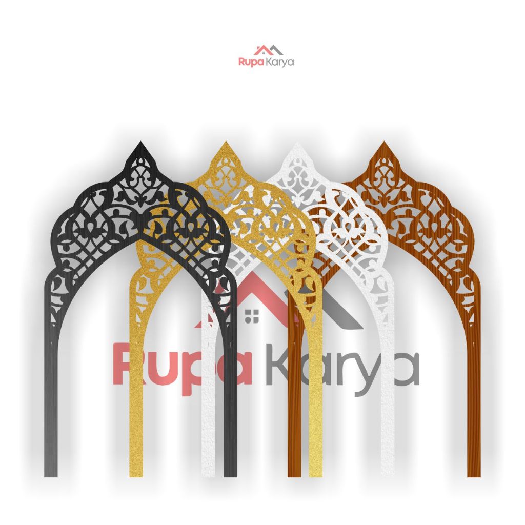 Bergaya Marocco dan Arab untuk Pintu, Mihrab 7  untuk Mushola Rumah Hiasan Dinding Solusi Dekorasi I