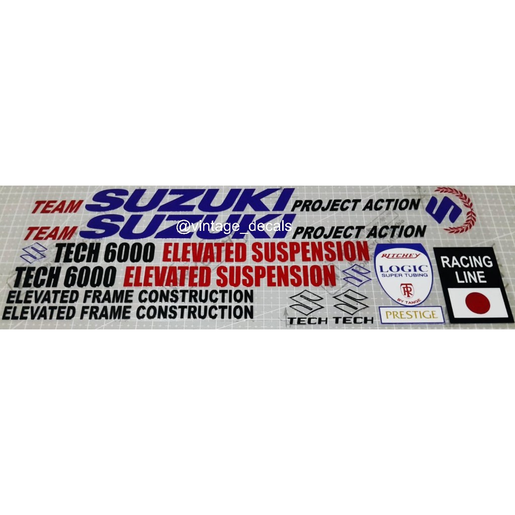 sticker sepeda SUZUKI TECH 6000 elevated