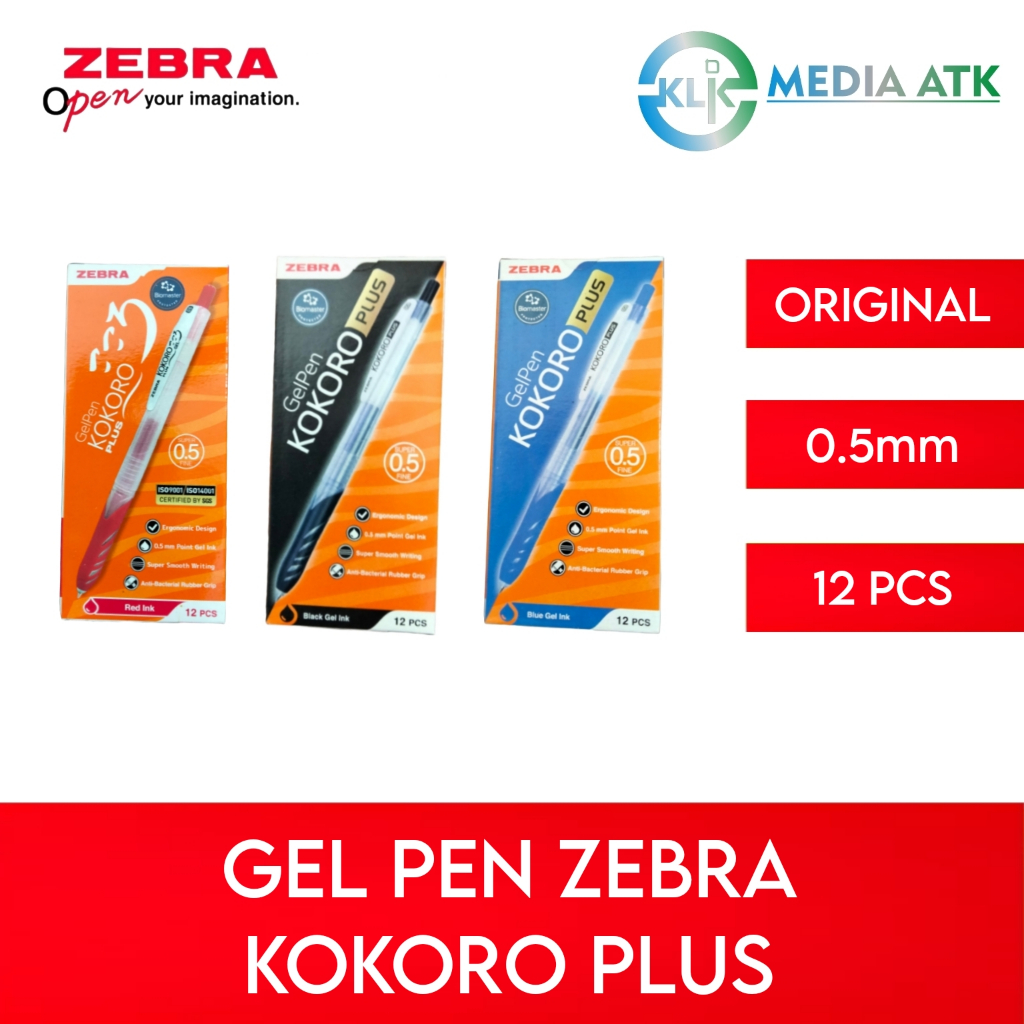 

Pen Zebra Kokoro Plus Gel 0.5 - 12 Pcs