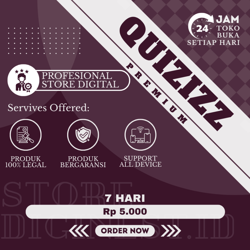 Quizizz Super Premium 7 Hari (500 Partisipan)