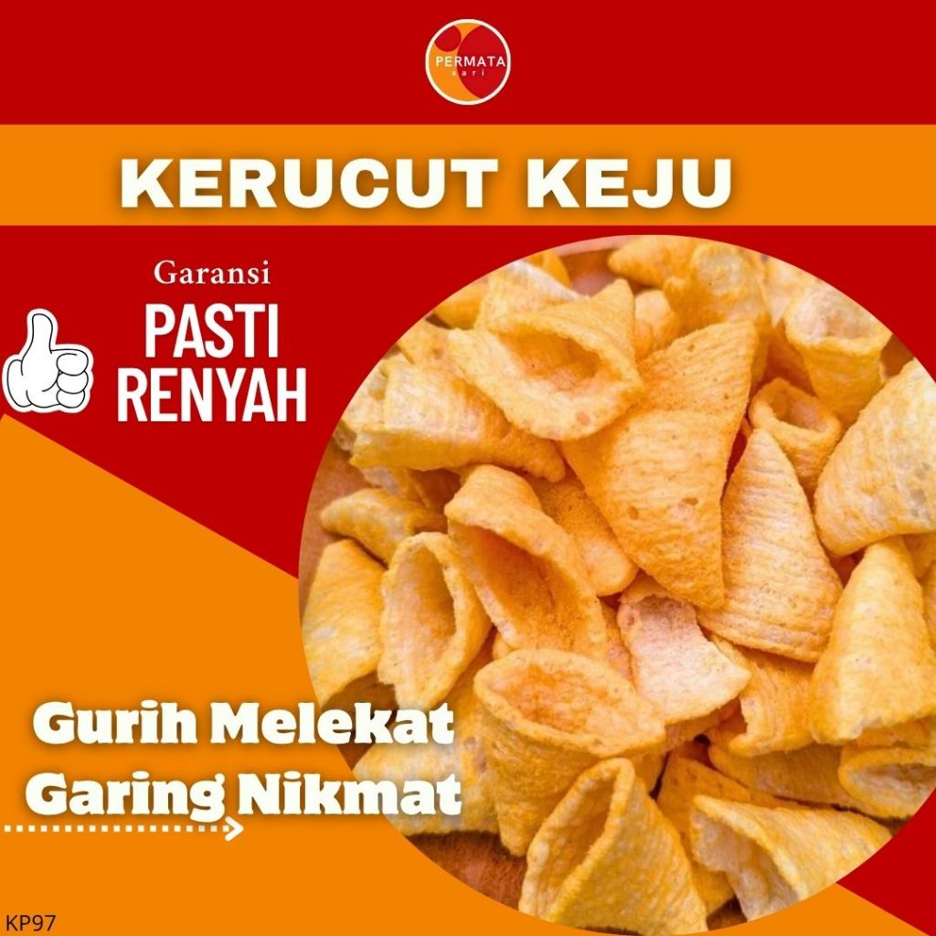 

Kerucut Keju 100Gram±/Snack Keju/Cemilan Unik