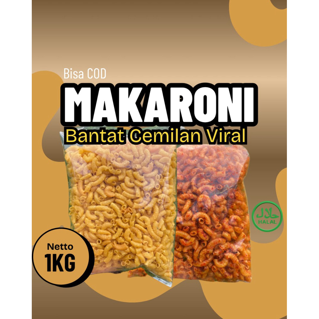 

Makaroni pedas Makaroni original Makaroni bantat satu kilo dua rasa