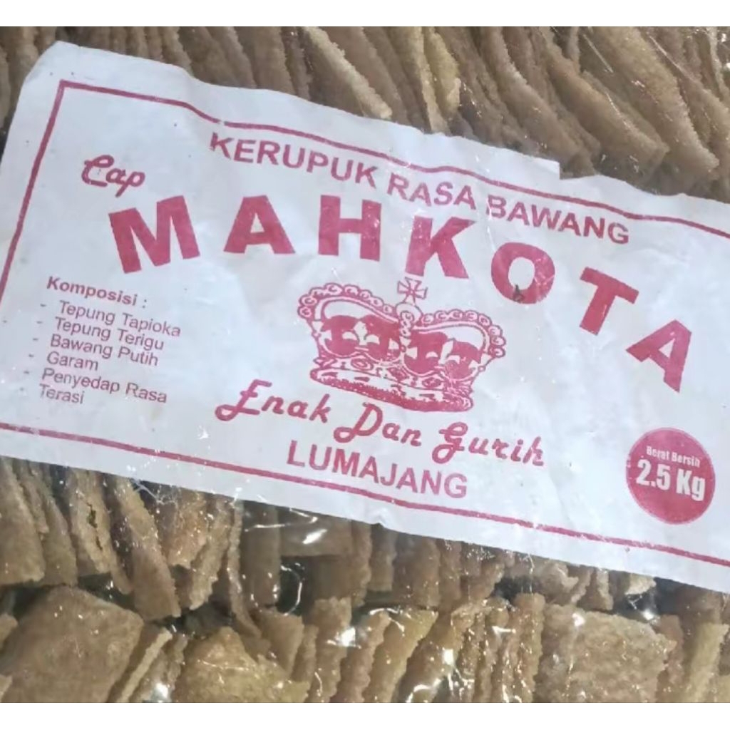 

kerupuk puli / kerupuk gandar rasa bawang khas lumajang