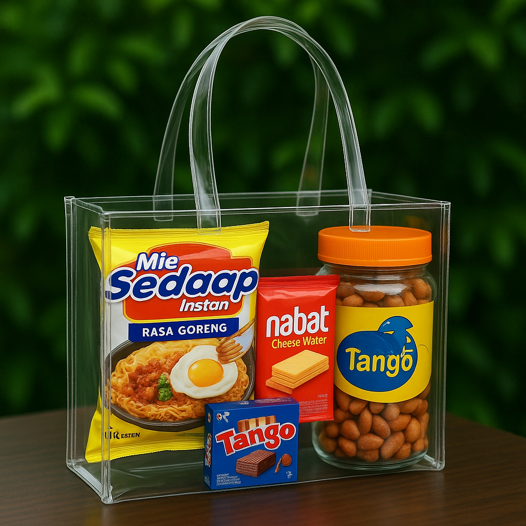 

TAS MIKA ULTAH/TOTE BAG SHOPPING/SOUVENIR ULTAH MIKA POLOS/HAMPERS/GOODIE BAG POLOS