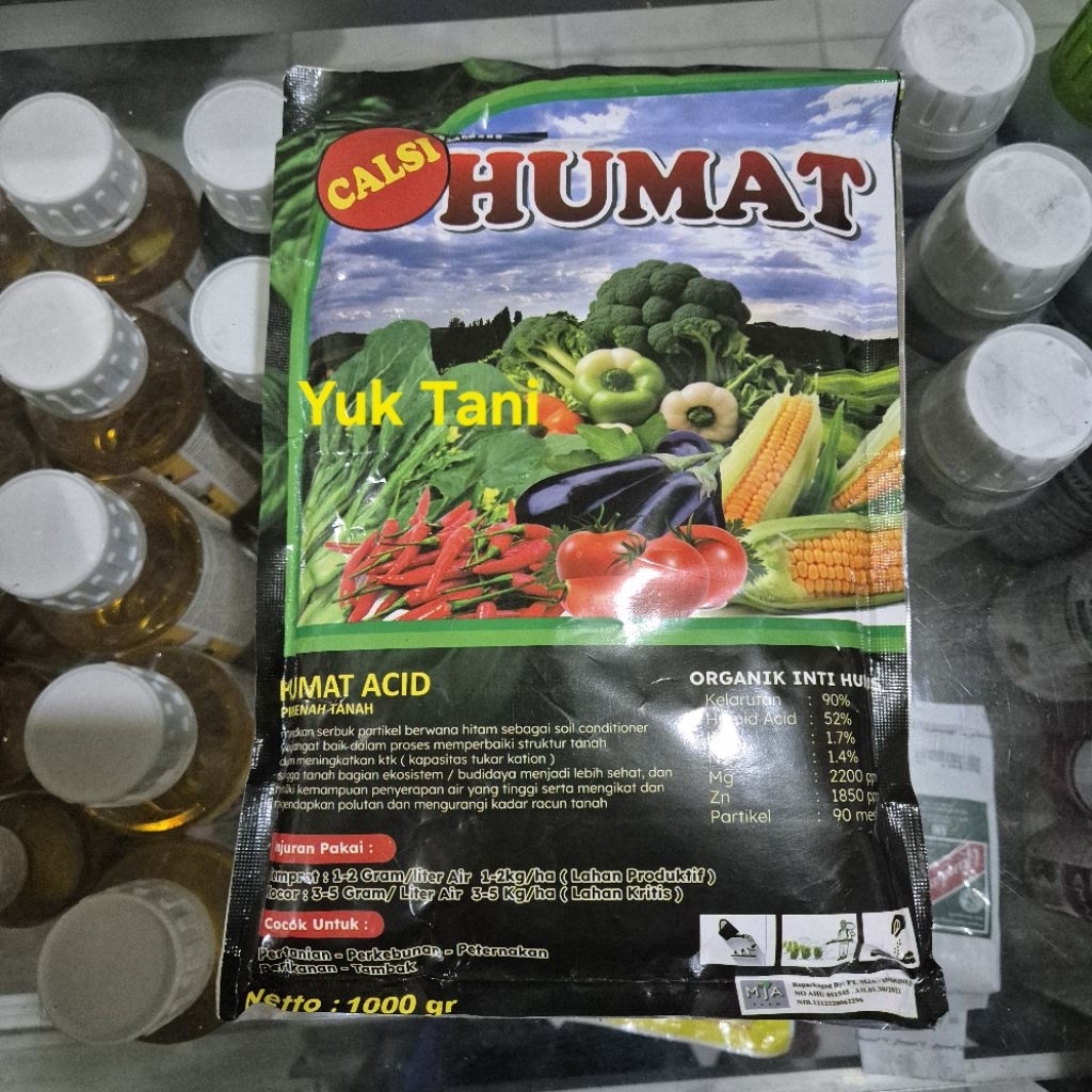 Calsi Humat 1kg, Asam humat untuk memperbaiki kondisi tanah anda
