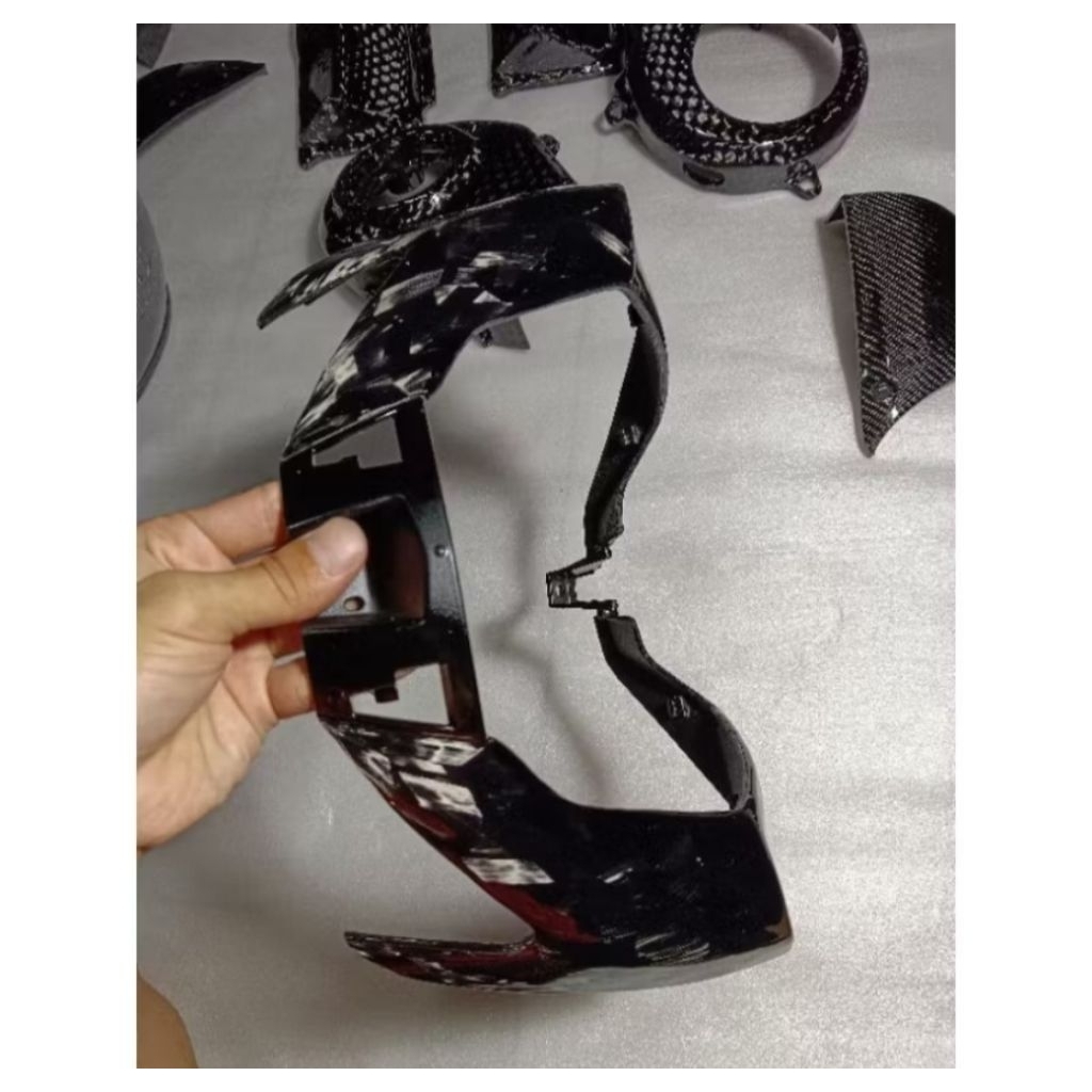 cover headlamp MX king v2 carbon kevlar