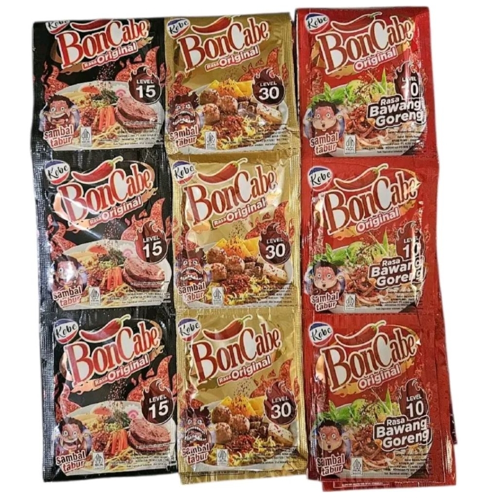 

Bon cabe sambal bubuk per renceng 12 sachet level 10/15/30