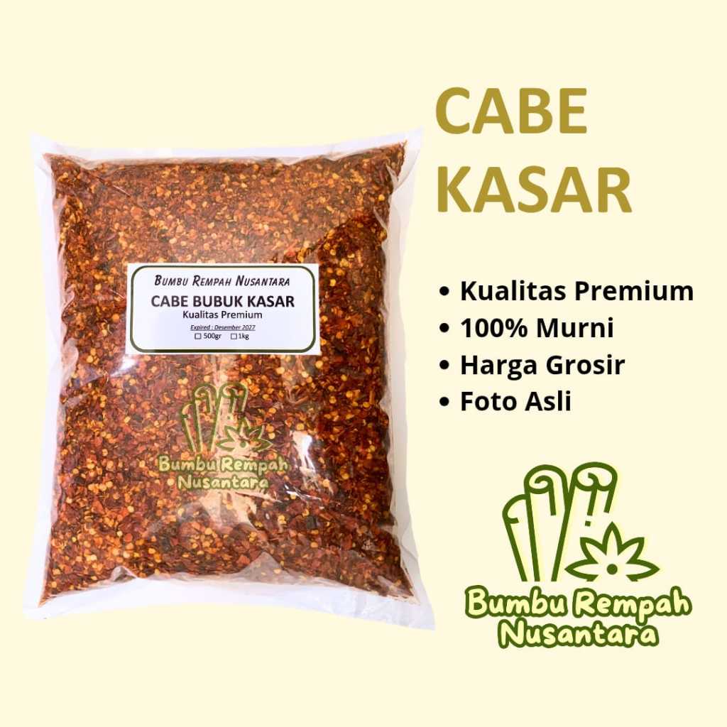 

Cabe kasar 500g 1kg - Rempah Asli Murni | BUMBU REMPAH NUSANTARA | Bumbu Dapur Nusantara Grosir Murah